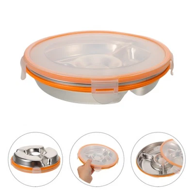  Vassoio per alimenti diviso: vassoio per alimenti diviso in acciaio - Image 1 of 4