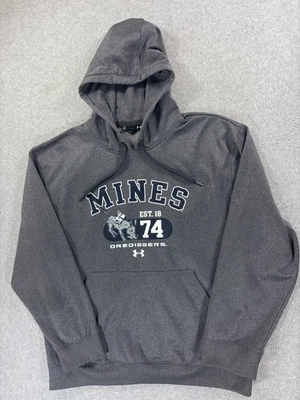 Colorado School Of Mines Orediggers Under Armour Hoodie Sweatshirt (Men's Large) - Image 1 of 4