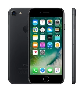 S74_SMARTPHONE APPLE IPHONE 7 128GB IOS NERO MATTE LCD BATTERIA OK LEGGERE BENE! - Immagine 1 di 2