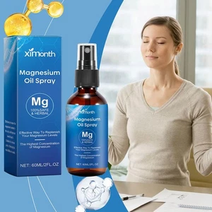 Pure Magnesium Oil Spray ) 100% Pure & Natural Magnesium Non-GMO Hot- Oil S7A8 - Picture 1 of 15