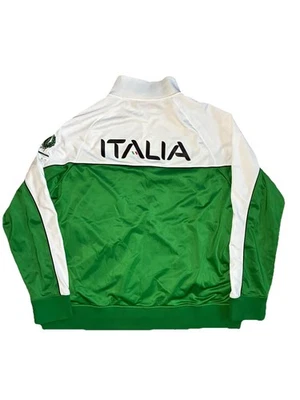 Chaqueta de fútbol Fila Sport Italia para hombre XL verde y blanco logotipo bordado Foto 1 de 4