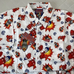 Dixxon Flannel Co Shirt Men’s Medium Bombs Away Short Sleeve Summer Party - Picture 1 of 11