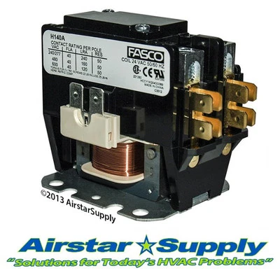 AIRSTAR FILTERS Goodman Replacement Contactor - 1 Pole 40 Amp 24V Coil - Compressor / Motor