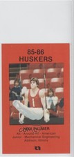 1985-86 Coca-Cola Nebraska Cornhuskers Police Neil Palmer #16