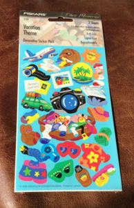 Vintage 1998 Sandylion Fiskars Reise Urlaub Motiv Aufkleber 2 Blätter Neu in Verpackung Neu aus altem Lagerbestand - Bild 1 von 1