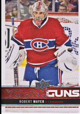 2012-13 Upper Deck Canadiens Hockey Card #232 Robert Mayer YG Rookie