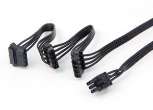 PCIe 6pin to 3 Molex 4Pin Power Cable for Thermaltake Tt Smart SE 530W 630W 730W - Bild 1 von 1