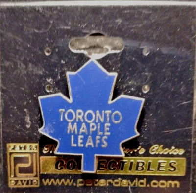 TORONTO MAPLE LEAFS NHL LOGO PIN Souvenir Collectible PETER DAVID RARE Vtg New - Image 1 of 3