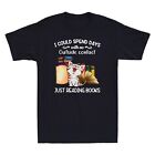 Cat I Could Spend Days With No Outside Contact Just Reading Books Men's T Shirt