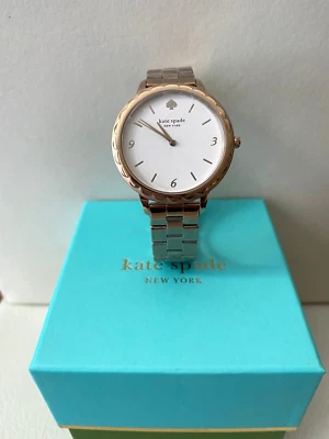 Kate Spade KSW1495 Women's Metro White Dial Stainless Rose Gold-tone Bracelet - Image 1 of 3