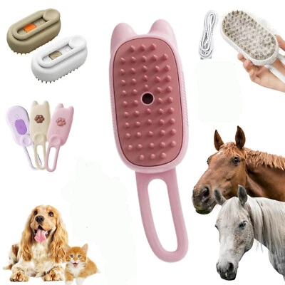 Chevaroo Horse Steam Brush, 2025 Chevaroo 3-in-1 Self-Cleaning Steam Pet Brush - Image 1 of 4