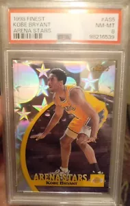 Kobe Bryant 1998-99 Topps Finest Arena Stars #AS5 PSA 8 NM-MT HOLO Insert Lakers - Picture 1 of 4