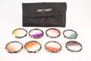 8 K&F Concept Digital HD 67mm Multi-Color Gradient Filter Set in Case MINT V11 - Picture 1 of 5