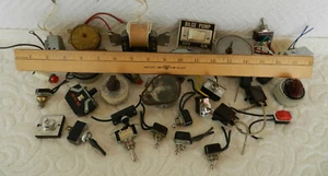 Vintage Electrical Switches-Micro Switches-Toggle Switches-Salvaged Electrical - Picture 1 of 10