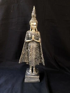 vintage figurine polystone asian temple guard . - Picture 1 of 8