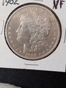 1902 P AU/UNC MORGAN SILVER DOLLAR "LOW MINTAGE" 7.2 MIL 90% Silver 10% Copper - Picture 1 of 2