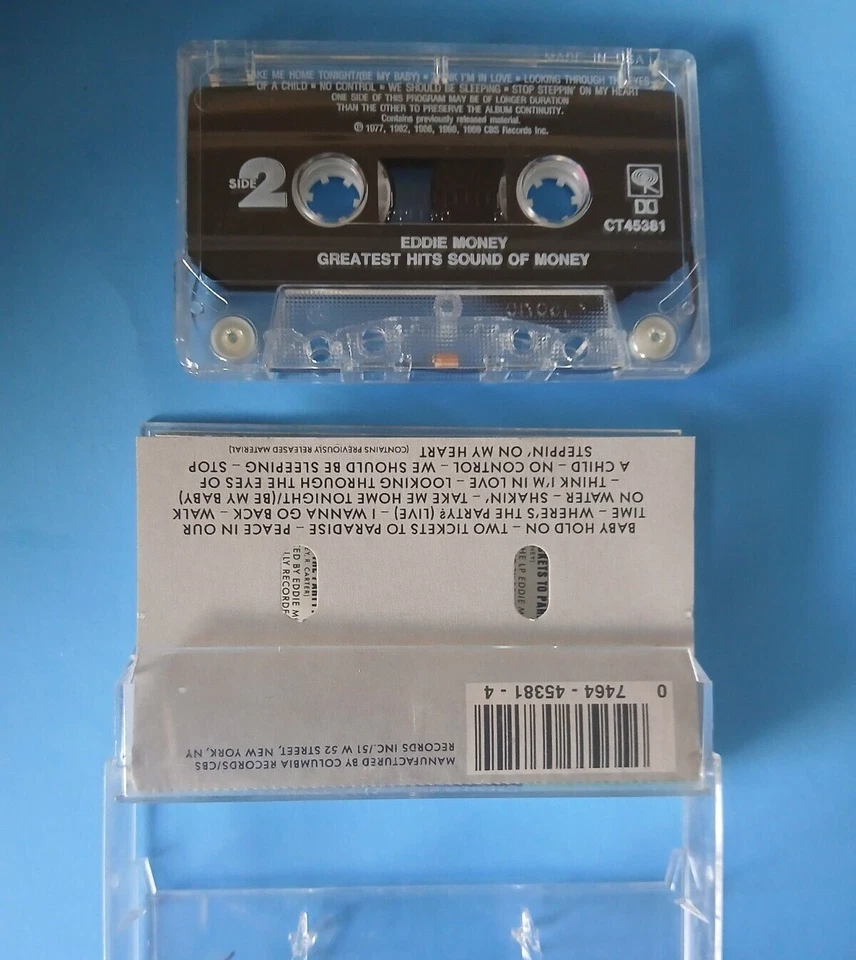 Eddie Money Greatest Hits Sound of Money Cassette Tape - Image 1 of 1