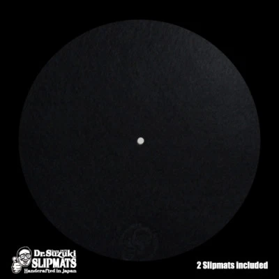 Dr Suzuki Mix Edition Slipmats Pair in Black Ultimate DJ Slipmat