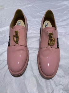 Love Moschino Flat Zip Front Schuh Lackleder Candy Pink 37 - Bild 1 von 11