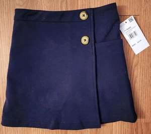 French Toast Brand Sz 6 (S) Girls Navy School Uniform Skort With Marbled Buttons - Picture 1 of 5