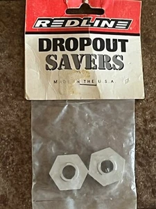 Vintage NOS Silver REDLINE 3/8 DROPOUT SAVERS Old School BMX Made in USA Proline - Picture 1 of 3
