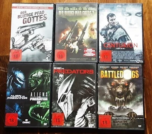 6 DVDs FSK18: Blutige Pfad Gottes 1+2/Centurion/Aliens vs.Predator 1+2/Battledog - Bild 1 von 7
