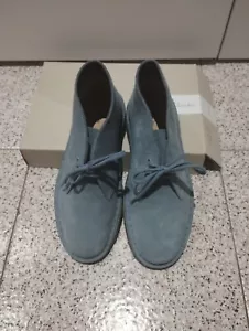 Desert boot Donna Clarks Originals Pelle Scamosciata Blue Grey - Foto 1 di 12
