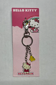 Portachiavi Hello Kitty in metallo con ciondolo farfalla - Foto 1 di 3