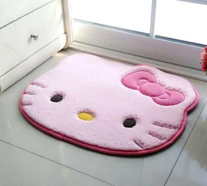Cute Kitty Soft Indoor Bedroom Doormat Floor Bathroom Mat Rug Pad Carpet 20"x23" - Picture 1 of 3