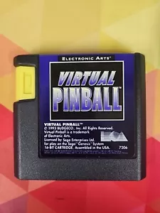Cartucho virtual Pinball (Sega Genesis, 1993) solamente. B1 de trabajo probado - Imagen 1 de 3