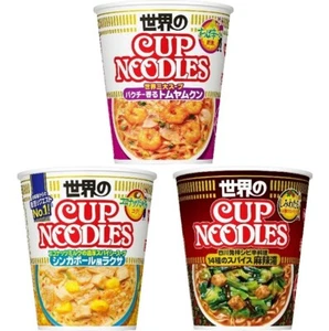 Taza Nissin Fideos Tom Yum Kung Laksa Sopa de Coco Picante 14 Especias Mala Tang 12 - Imagen 1 de 10