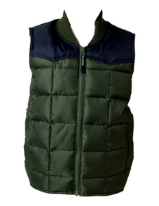 Roper Western Vest Boys Quilted Poly Fill Olive 03-397-0763-0536 GR - Picture 1 of 2