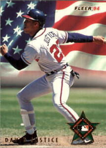 1994 Fleer All-Stars Atlanta Braves Baseball Card #42 David Justice