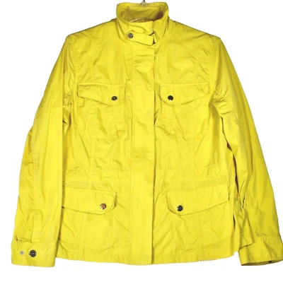 Lauren Ralph Lauren Women's Large - XL Slicker Jacket Bright Yellow Zipper Front - Image 1 of 4