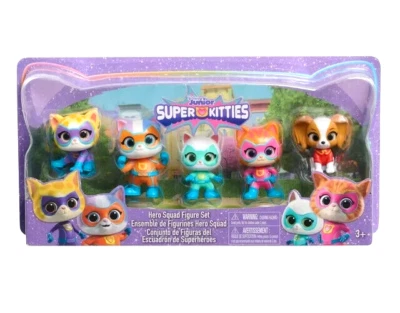 Disney SUPER GATITOS HERO SQUAD Figura Paquete de 5 GINNY BITSY Mr. Puppypaws **LEER** Foto 1 de 3