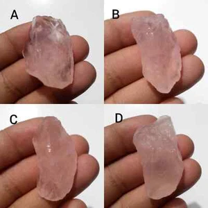 Lo último increíble de cuarzo rosa rosa áspero piedra preciosa suelta cruda para hacer joyas - Imagen 1 de 13