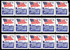 US. #2609 FLAG/WHITE HOUSE STRIPS OF 5 PLATE #'S 6, 7 & 8 - OGNH - VF (ESP#0607)