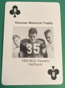 BILLY VESSELS Oklahoma Sooners Football Card / 1952 Heisman Trophy Winner - Picture 1 of 2