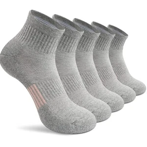 5 Pairs Womens Crew Thin Socks Trainer Ankle Quarter Mens Cotton Casual Sports  - Picture 1 of 11