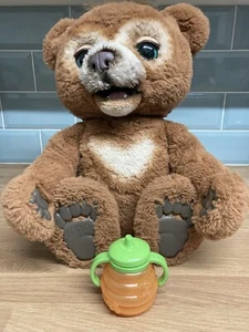 **Furreal Friends Cubby The Curious Bear Interactive Plush Toy & Honey pot**VGC - Picture 1 of 22