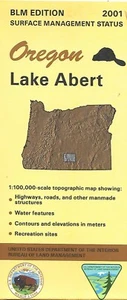 Mapa BLM de Lake Abert, Oregon, por el Departamento del Interior de Estados Unidos - Imagen 1 de 1