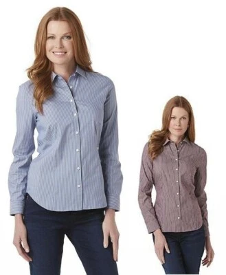 Blusa Camisa Feminina Covington Listrada Manga Comprida Tamanho G NOVA - Imagem 1 de 4