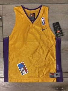 Los Angeles Lakers leeres Nike Vintage Kleinkind Trikot Größe 6 Kobe Shaq gelb neu mit Etikett - Bild 1 von 2