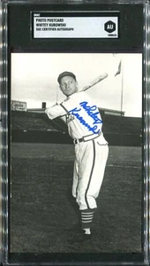 Whitey Kurowski St. Louis Cardinals - Real Photo Postcard - SGC Autograph - Picture 1 of 2