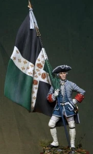 Standard-bearer - Reg de la Reine 54mm Painted Toy Soldier Pre-Sale | Art - Picture 1 of 1