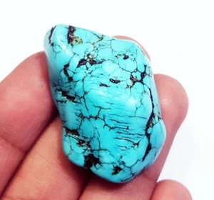 Loose Gemstone Natural Turquoise Rough 62.15 Ct Certified With Free Gift - Picture 1 of 6