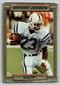 Anthony Johnson Action Packed Rookie Update 1990 11 Indianapolis Colts   RC