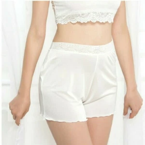Women Lace Underwear Knickers Briefs Ruffles Silk Underpants Petticoat Slip - Picture 1 of 14