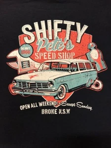 EH HOLDEN T-SHIRT GUYS - SHIFTY PETE'S HARD CORE LOGO GMH CHEV  - Picture 1 of 4