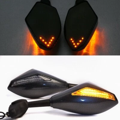 Espejo retrovisor integrado intermitente LED para motocicleta Yamaha YZF R6 2008-2016 Foto 1 de 4